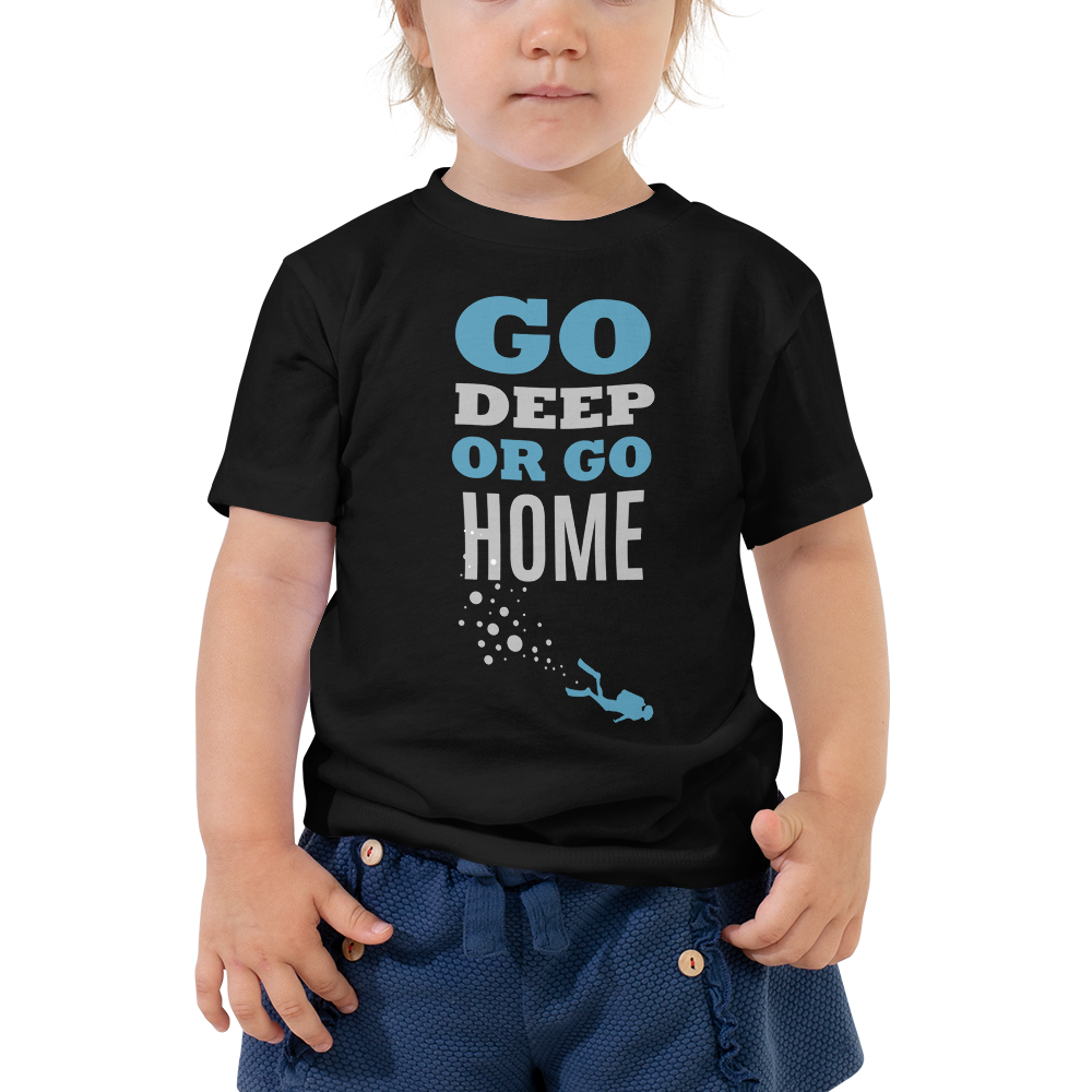 Футболка для Малыша "GO DEEP OR GO HOME"