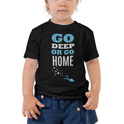 Футболка для Малыша "GO DEEP OR GO HOME"