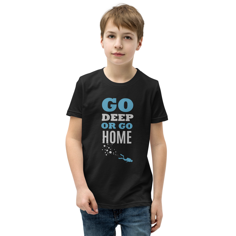 Футболка Детская "GO DEEP OR GO HOME"