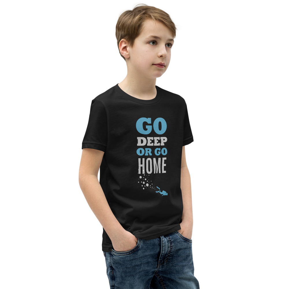 Футболка Детская "GO DEEP OR GO HOME"