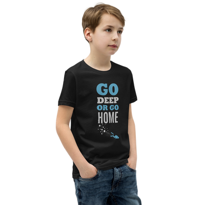 Футболка Детская "GO DEEP OR GO HOME"